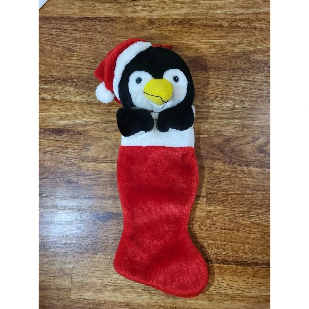 Vintage Smithy Holiday Christmas Penguin Stocking